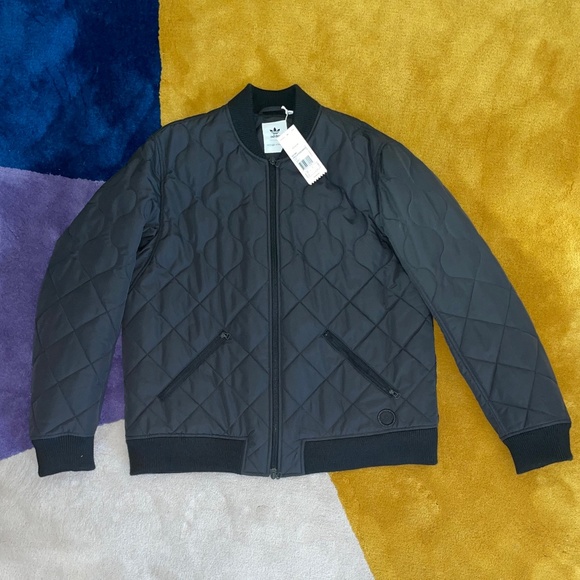 NWTAdidas Consortium x Wings+Horns Men Insulated Bomber Jacket (black, US Large)